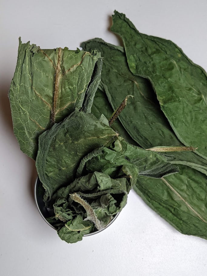 Comfrey Leaves - Premium Air Dried - Produced in Oregon by Little River Herbs