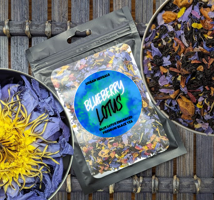 Premium Fruit + Black And Green Tea Blends With Blue Lotus Flower Petals - 10 Flavors To Choose From