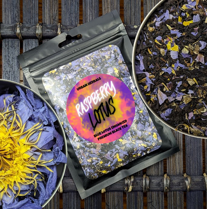 Premium Fruit + Black And Green Tea Blends With Blue Lotus Flower Petals - 10 Flavors To Choose From