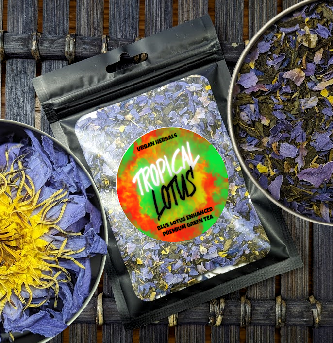 Premium Fruit + Black And Green Tea Blends With Blue Lotus Flower Petals - 10 Flavors To Choose From